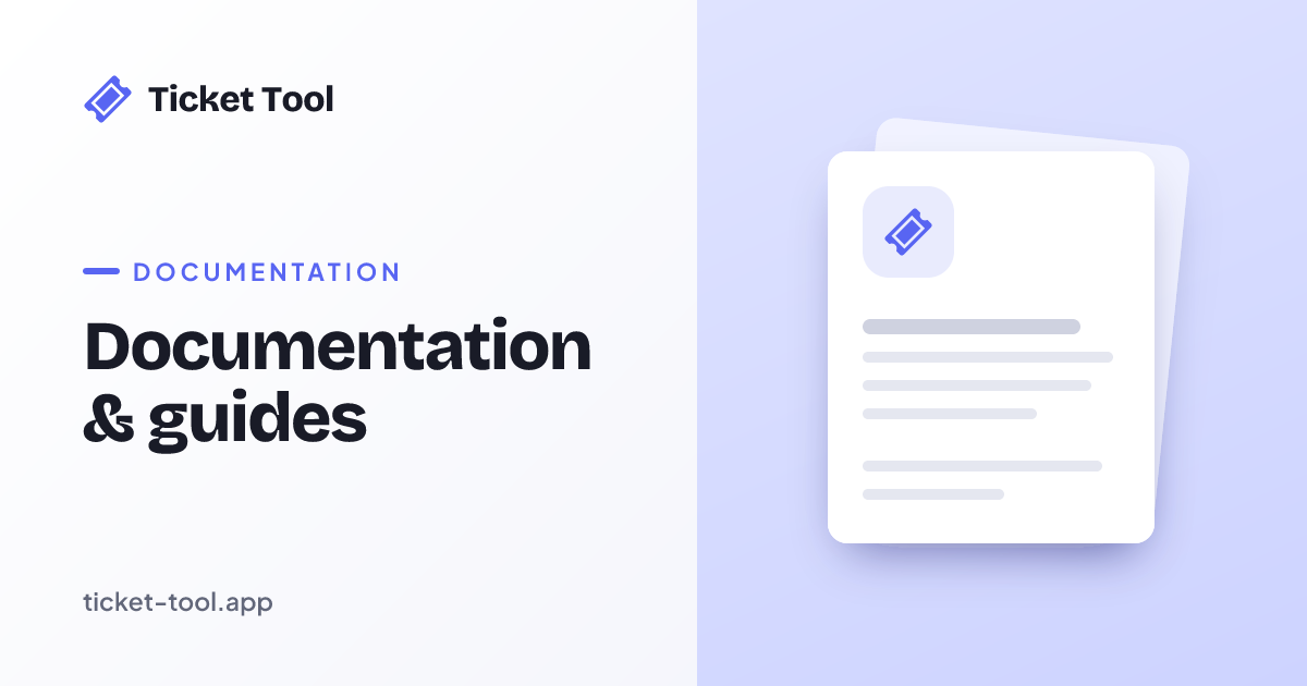 Documentation - Discord Ticket Bot Setup & Guides | Ticket Tool